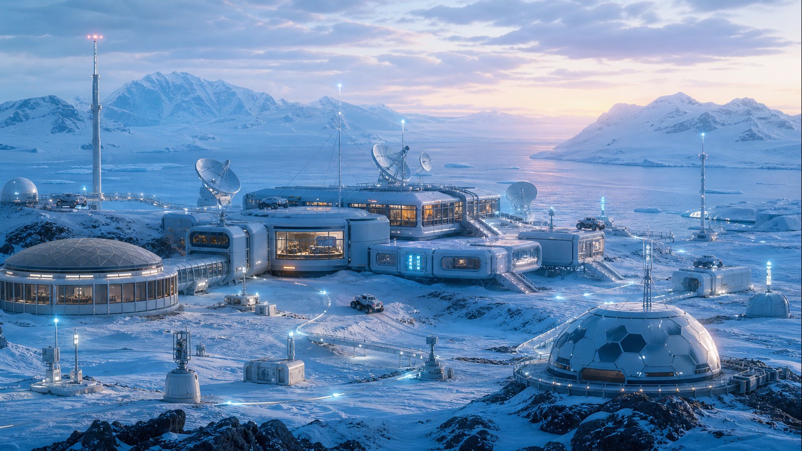 Conceptual technical deployment in Antarctica