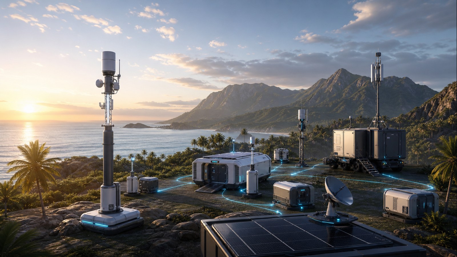 Conceptual deployable communications capability in a tropical remote environment